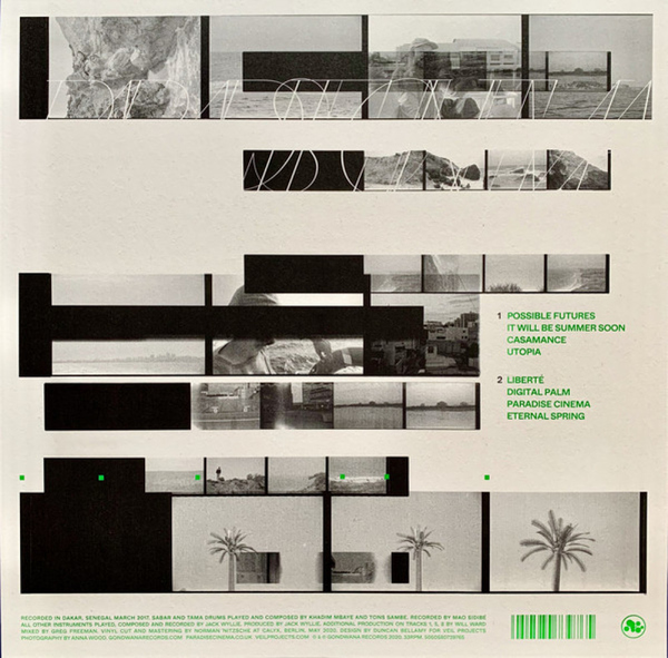 Paradise Cinema - Paradise Cinema (Ltd. Coloured Vinyl LP) (Back)