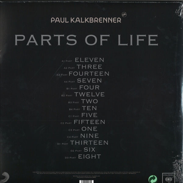 Paul Kalkbrenner - Parts of Life (2LP+CD) (Back)