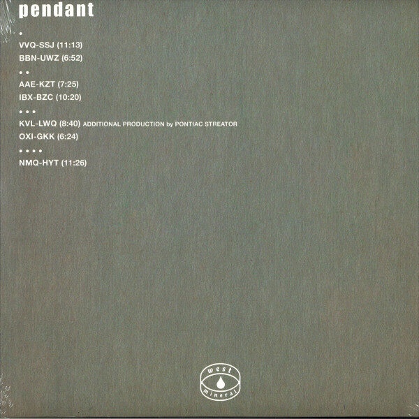 Pendant (Huerco S.) - Make Me Know You Sweet (2021 Repress) (Back)