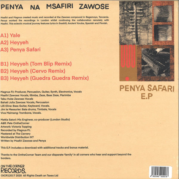 Penya Na Msafiri Zawose - Penya Safari EP (Back)