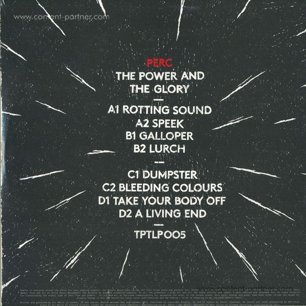 Perc - The Power & The Glory (Back)