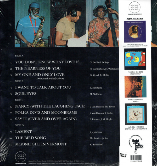 Pharoah Sanders - Welcome to Love (2LP) (Back)