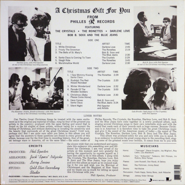 Phil Spector - A Christmas Gift For You From Philles Records (Back)