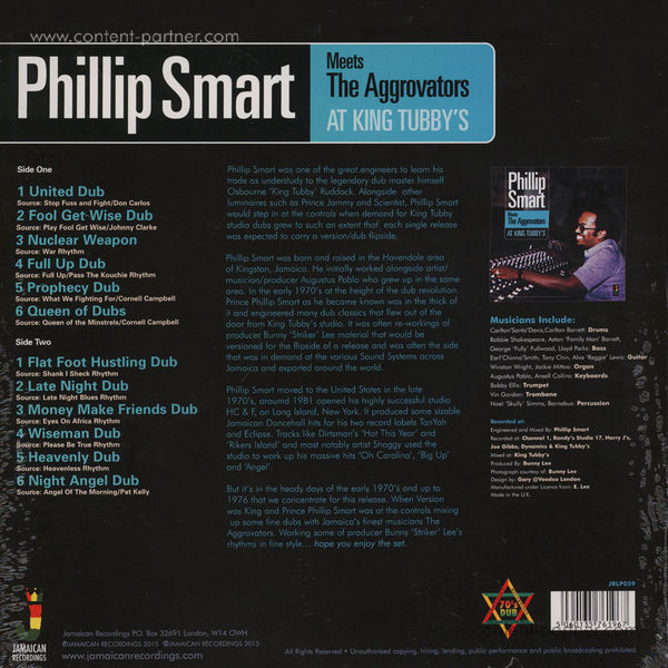 Phillip Smart Meets The Aggrovators - At King Tubby's (Back)