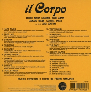 Piero Umiliani / OST - Il Corpo (CD) (Back)