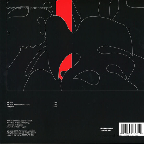 Pional - Miracle / Tempest (2021 Repress) (Back)