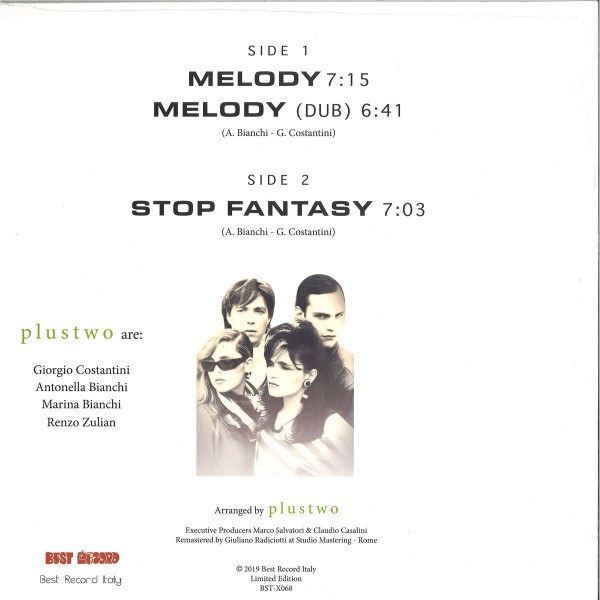 Plustwo - Melody (remastered) (Back)