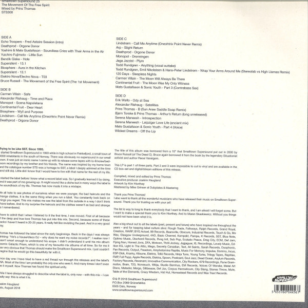 Prins Thomas / Various Artists - Smalltown Supersound 25 - Mixed by Prins Thomas (Back)