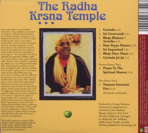 Radha Krsna Temple,The - The Radha Krsna Temple (Back)