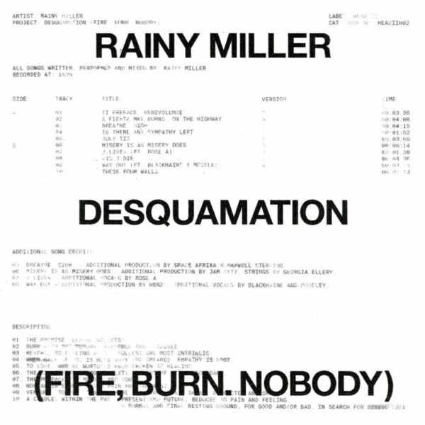 Rainy Miller - Desquamation (Fire, Burn. Nobody)