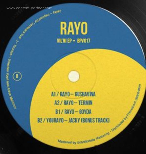 Rayo - Vil'ni EP (Back)