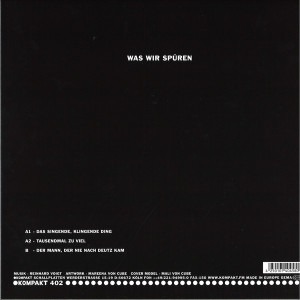 Reinhard Voigt - Was wir spüren (Back)