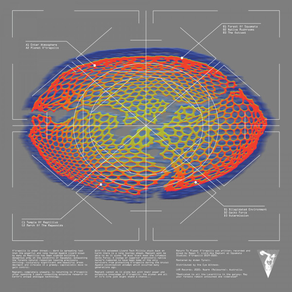 Reptant - Return To Planet X’trapolis 2LP (Back)