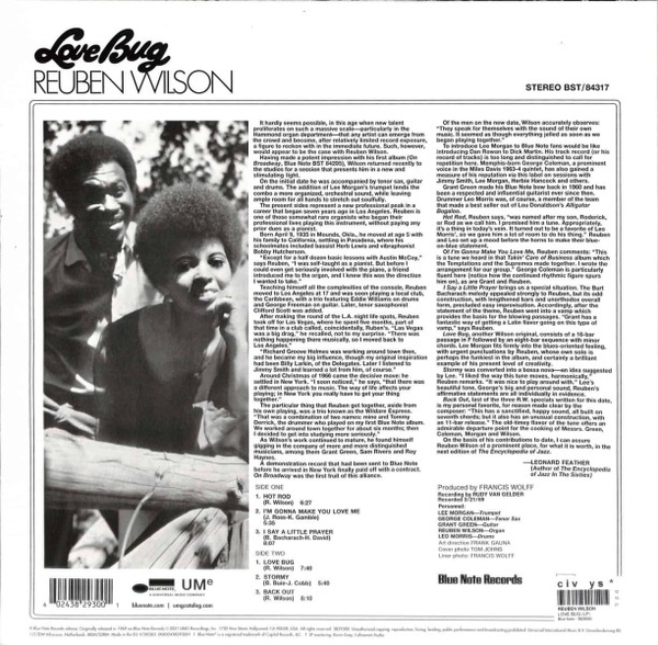 Reuben Wilson - Love Bug (Back)