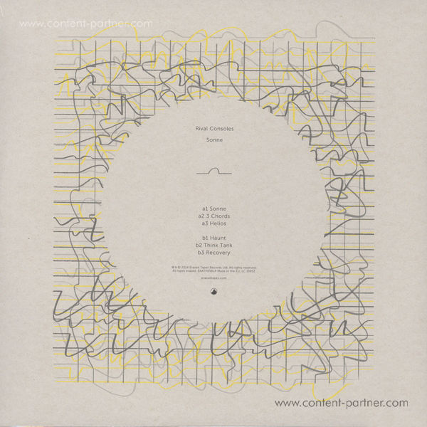 Rival Consoles - Sonne (Yellow Vinyl) (Back)