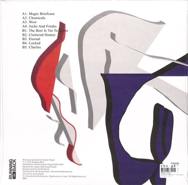Roman Flügel - Eating Darkness (140g LP) (USED/OPEN COPY) (Back)