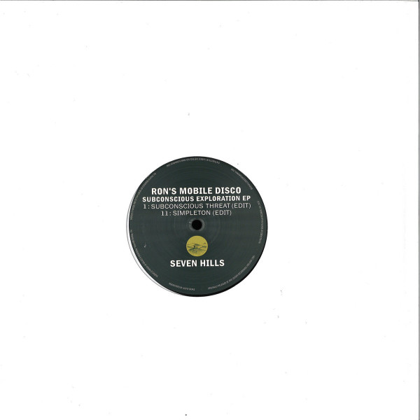 Ron's Mobile Disco - Subconscious Exploration EP (Back)
