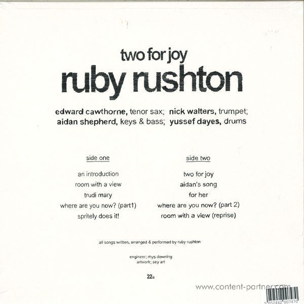 Ruby Rushton - Two For Joy (Back)