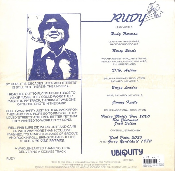 Rudy Norman And Flying Mojito Bros - Back To The Streets (Flying Mojito Bros Refritos) (Back)