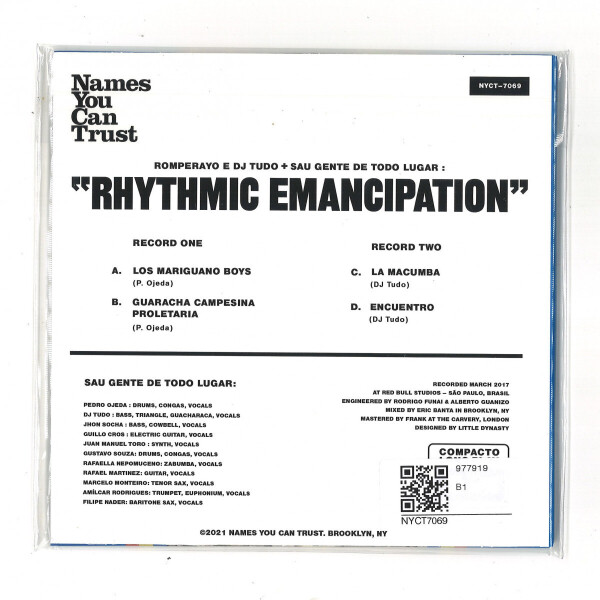 Rumperayo & DJ Tudo - Rhythmic Emancipation (Ft. Sua Gente) (2x7") (Back)