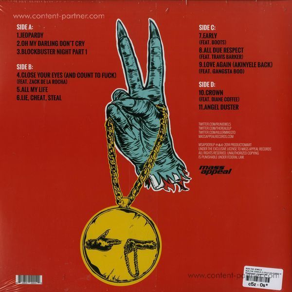 Run The Jewels (El-P & Killer Mike) - Run The Jewels 2 (180g / Pink Vinyl) (Back)