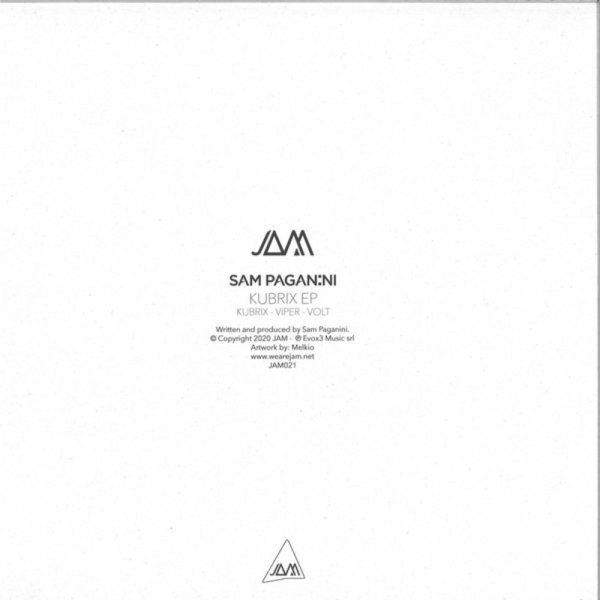 SAM PAGANINI - KUBRIX EP (Back)