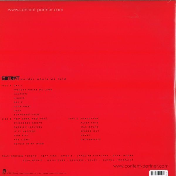 SBTRKT - Wonder Where We Land (Deluxe, last copy) (Back)