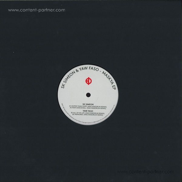 SK Simeon & Yaw Faso - Maskya EP (Back)