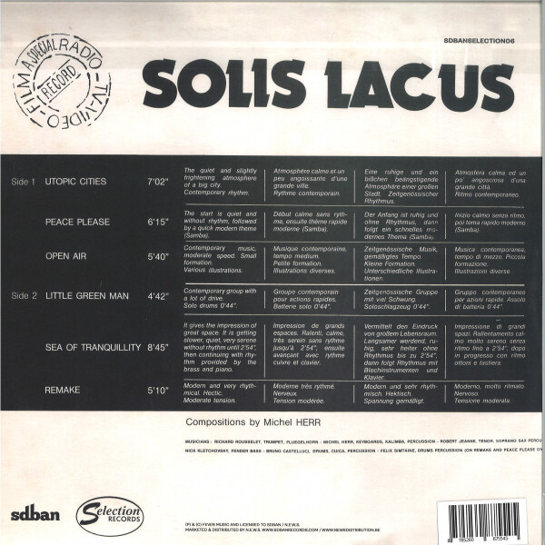 SOLIS LACUS - SOLIS LACUS (Back)