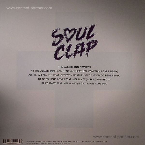 SOUL CLAP - THE ALEZBY INN REMIXES (Back)