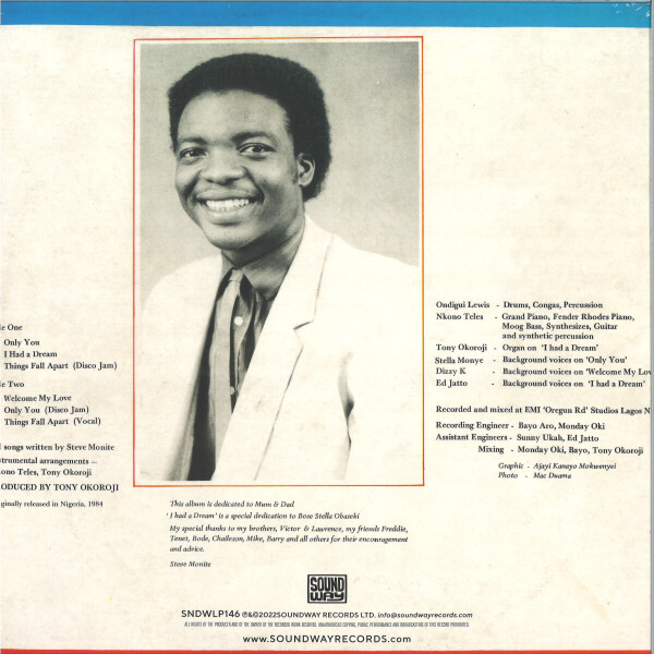 STEVE MONITE - ONLY YOU (REISSUE, 180G) (Back)