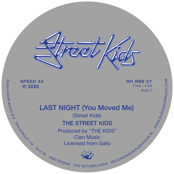 STREET KIDS - GAME NO. 1 / LAST NIGHT (YOU MOVED ME) (Back)
