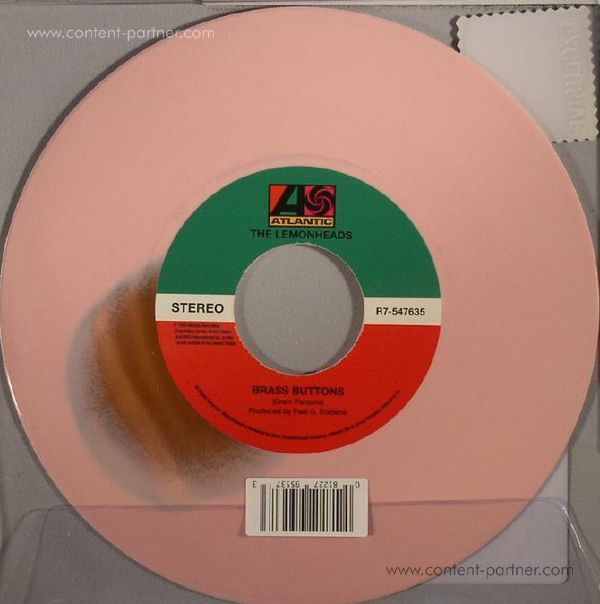 SXS - Gram Parsons/Lemonheads - Brass Buttons (RSD 2015 OFFERS) (Back)