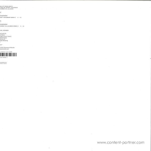 Samuel Rohrer - Range of Regularity Remixes (Bundle) (Back)
