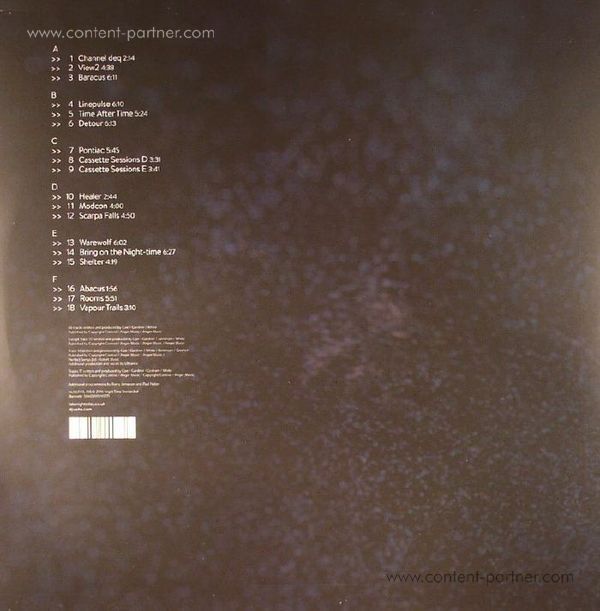 Sasha - Late Night Tales: Scene Delete (3LP+MP3) (Back)
