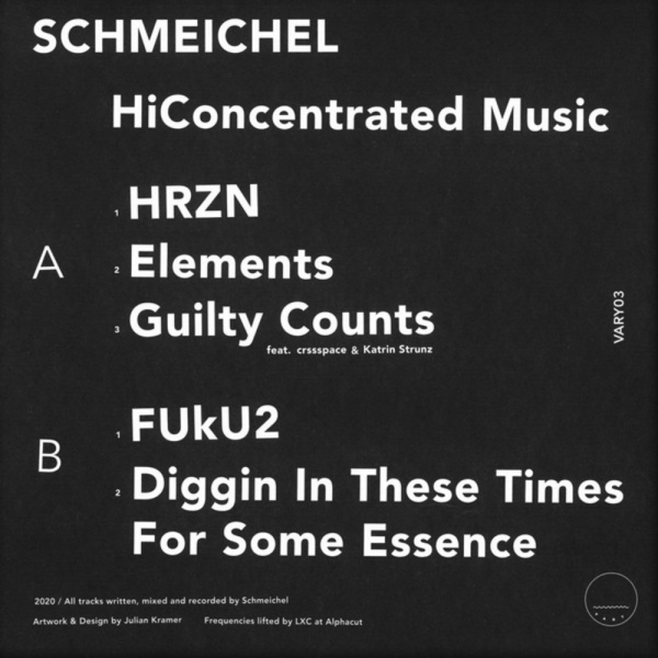 Schmeichel - HiConcentrated Music (Back)