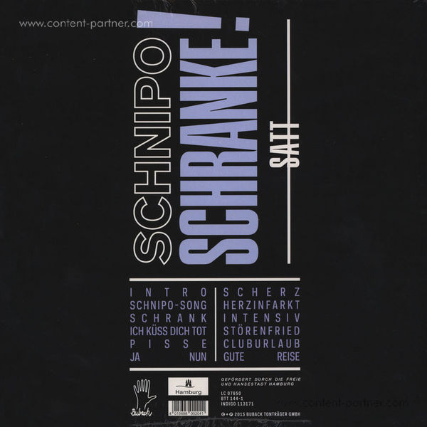 Schnipo Schranke - Satt (Back)