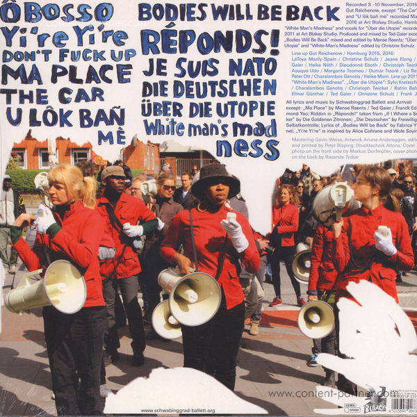 Schwabinggrad Ballett / Arrivati - Beyond Welcome! (LP) (Back)