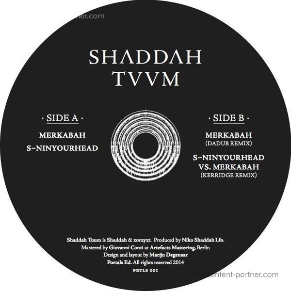 Shaddah Tuum - Merkabah / S-ninyourhead (Back)