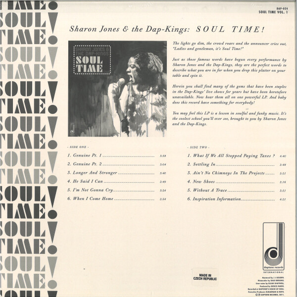 Sharon Jones & The Dap Kings - Soul Time! (LP+MP3) (Back)