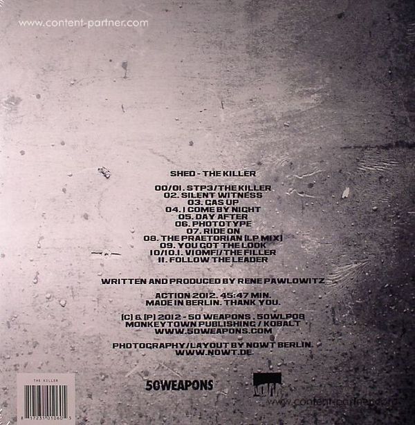 Shed - The Killer (Back)