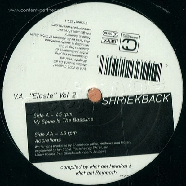 Shriek Back - Elaste Vol. 2 EP (Back)