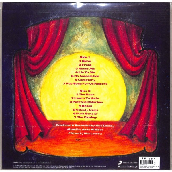 Silverchair - FREAK SHOW (Yellow & Blue Marbled) (Back)