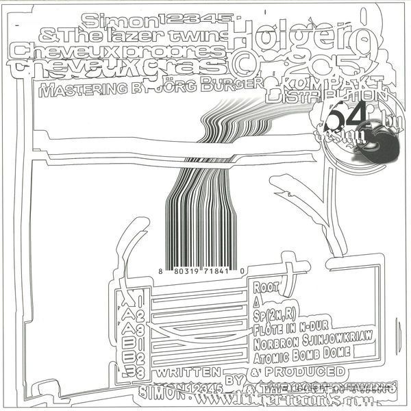 Simon 12345 & The Lazer Twins - Cheveux Propres, Cheveux Gras (Back)