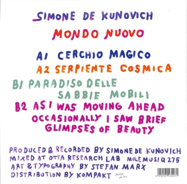 Simone De Kunovich - Mondo Nuovo (Back)