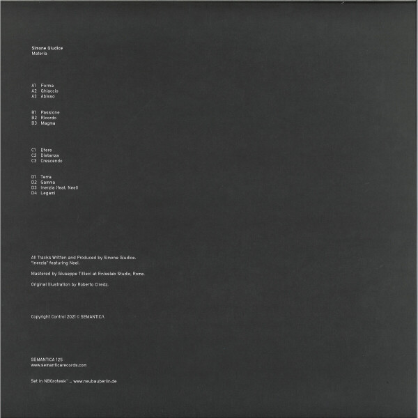 Simone Giudice - Materia (Back)