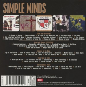 Simple Minds - 5 Album Set (Back)