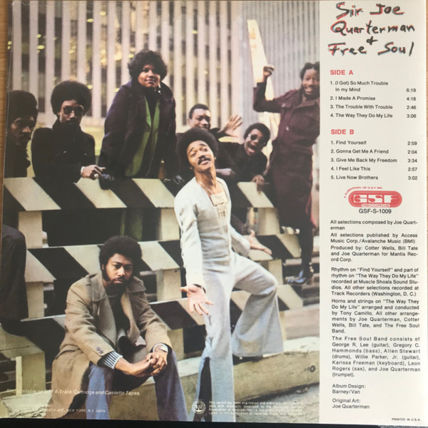Sir Joe Quarterman & Free Soul - Sir Joe Quarterman & Free Soul (Back)