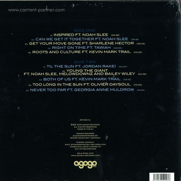 Sola Rosa - Magnetics (180g + DL) (Back)