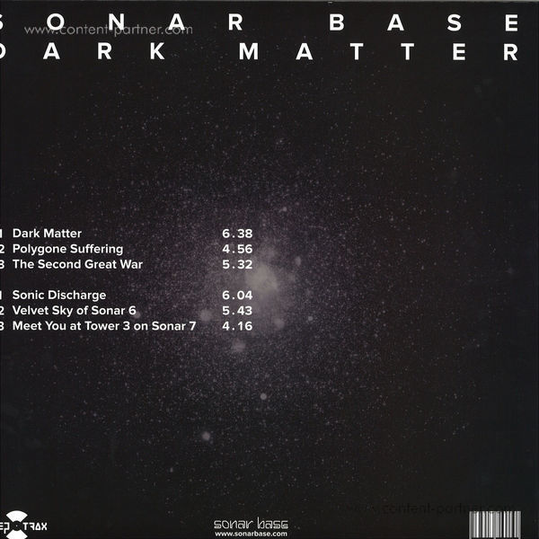 Sonar Base - Dark Matter (USED/OPEN COPY) (Back)